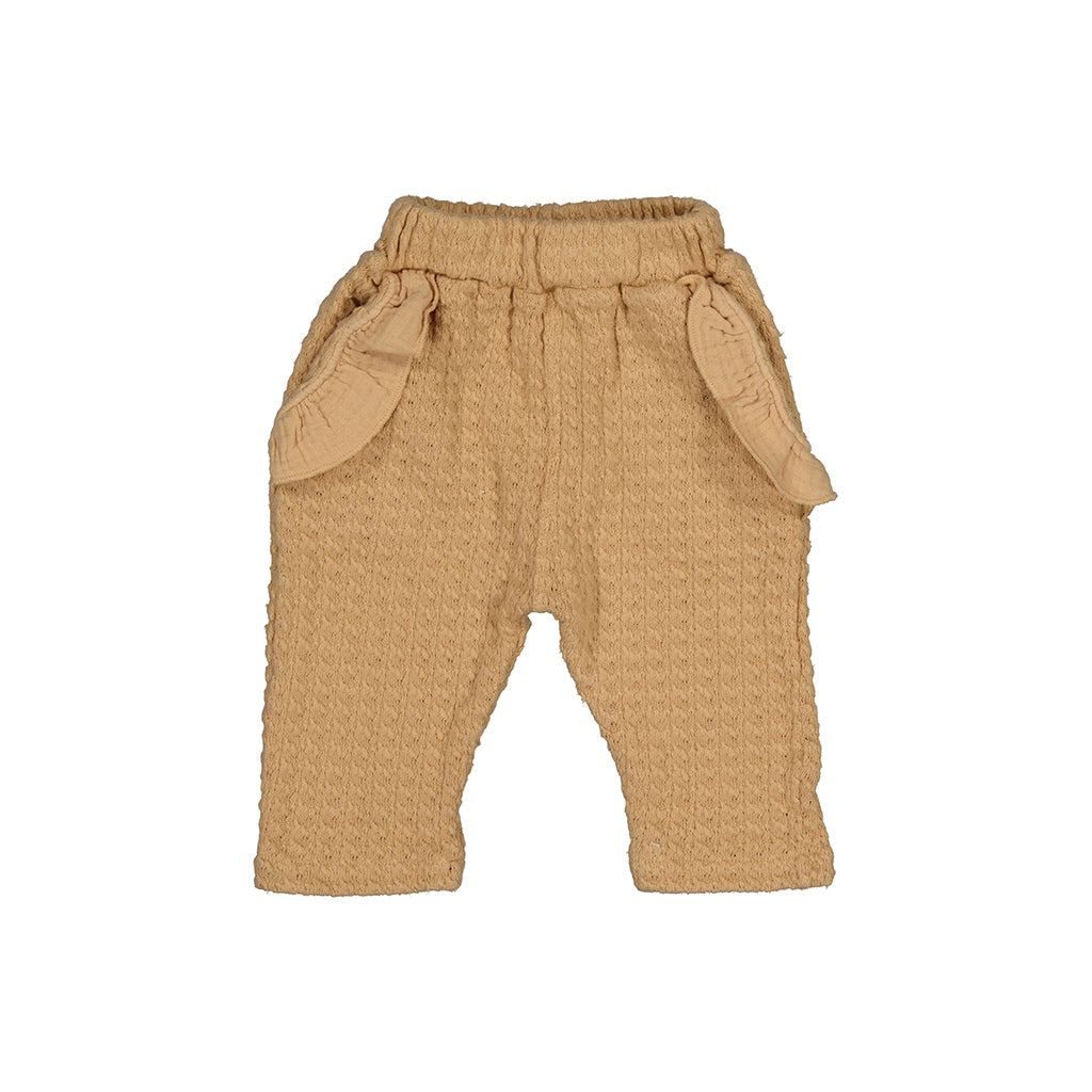 Carrot Frilly Pants - Sand