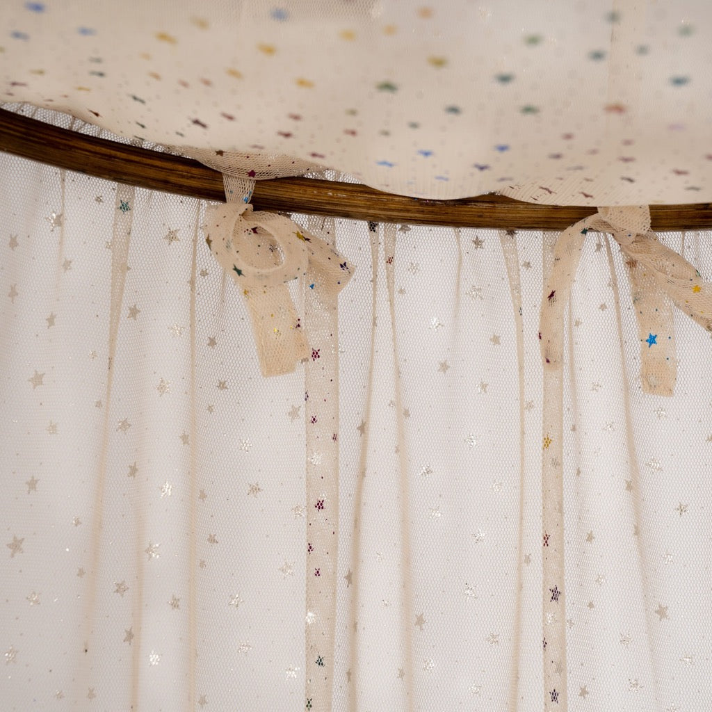 Bed Canopy - Tule Etoile Multi Sparkle