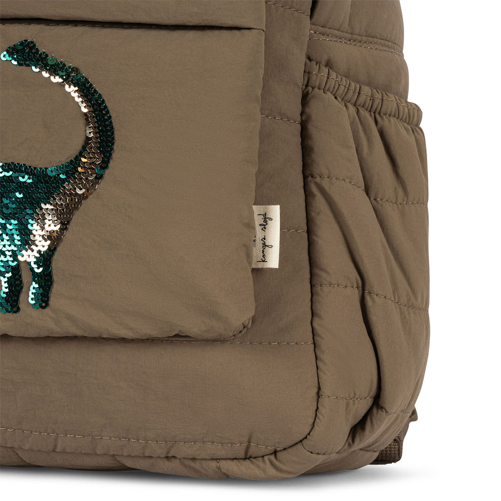 Juno Quilted Sequin Backpack Midi - Dino