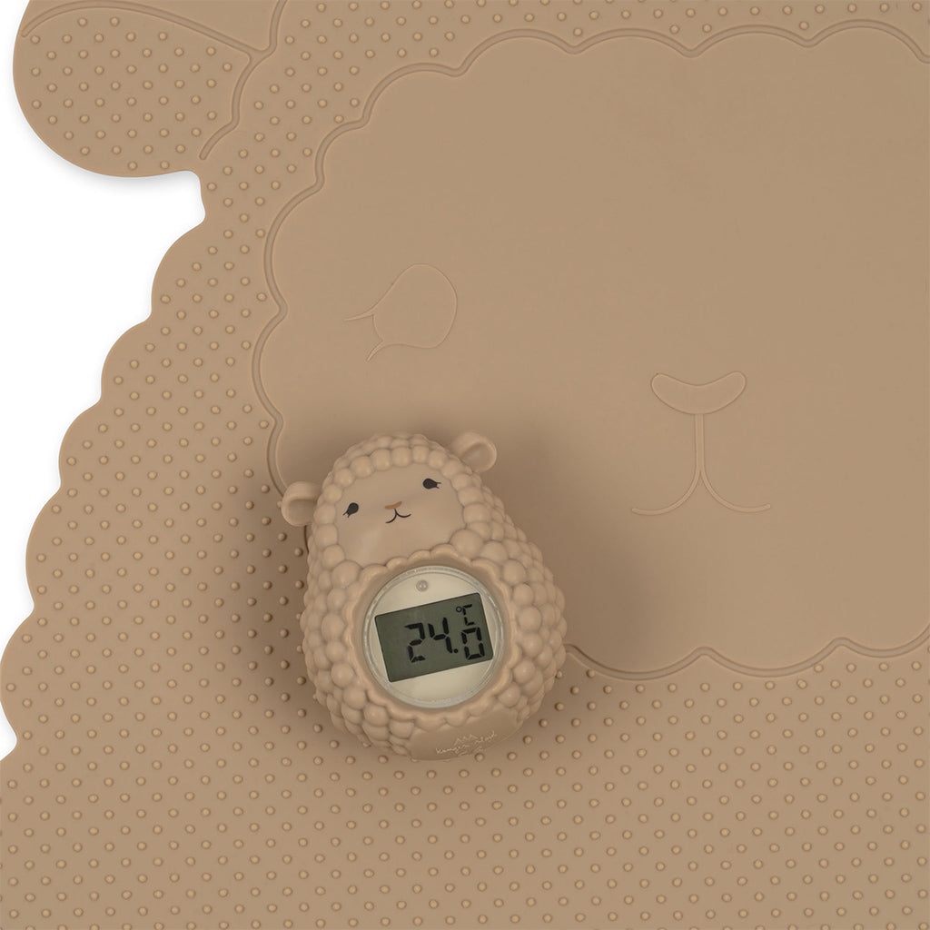 Silicone Bathmat & Thermometer - Sheep