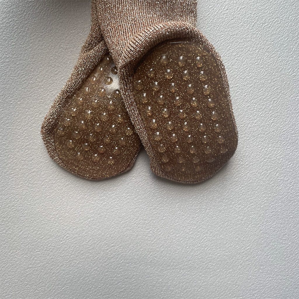 Celina Anti Slip Socks - Brown Sienna