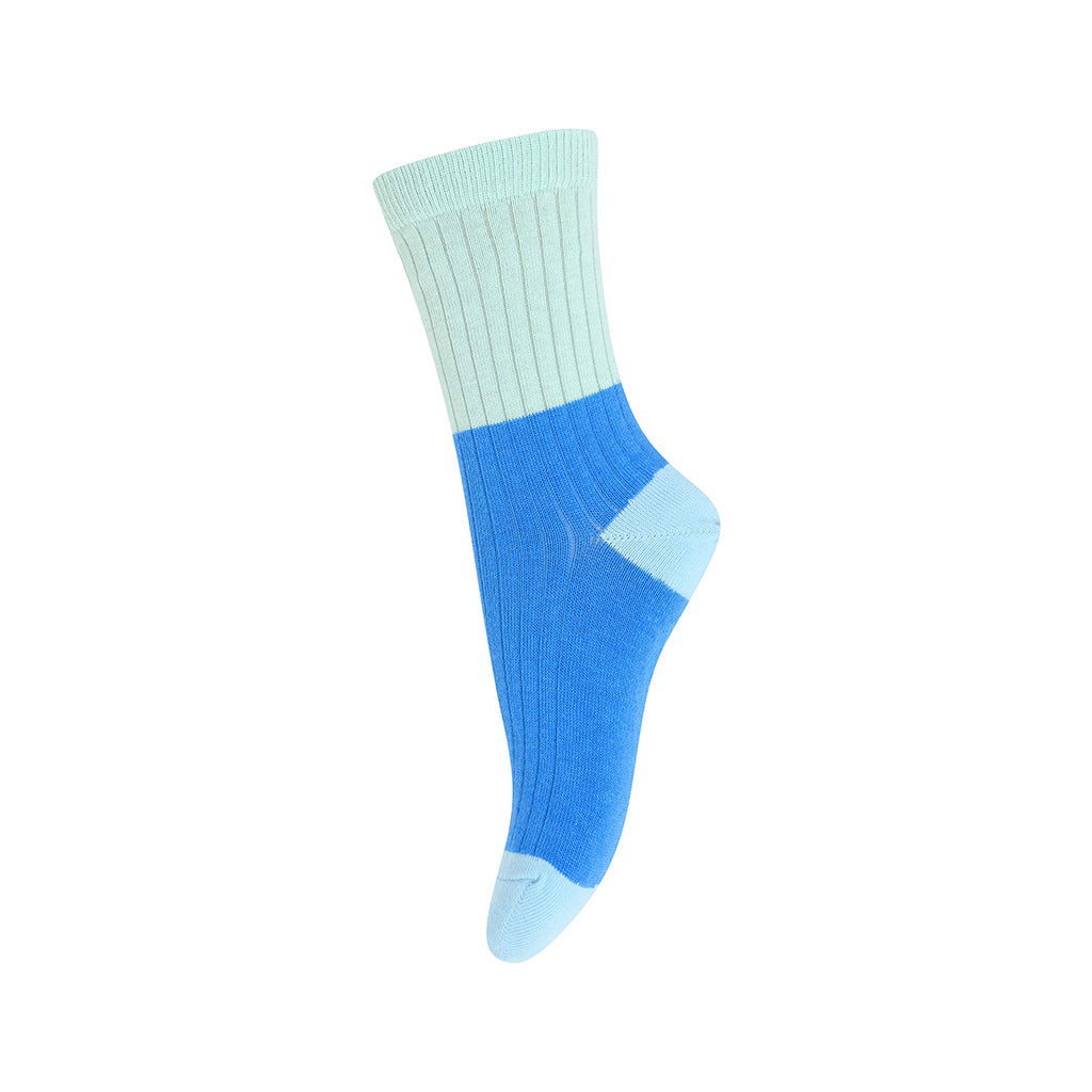 Block Colour Sock - Super Sonic Blue