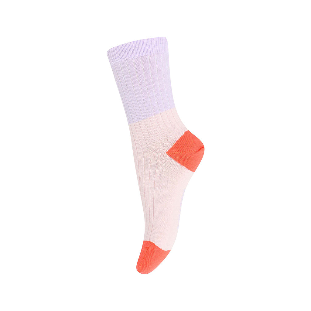 Block Colour Sock - Crystal Pink
