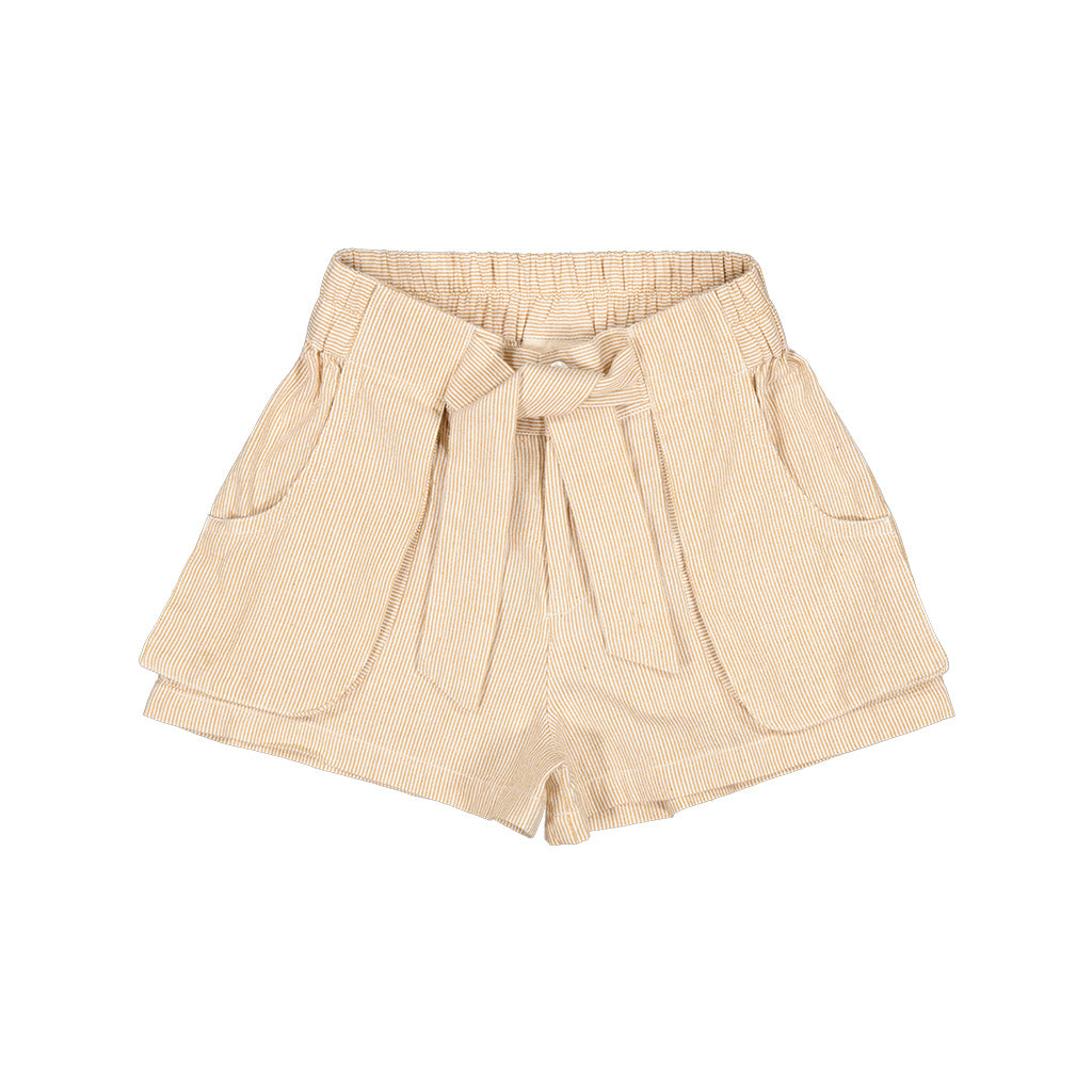Piga Shorts - Dijon Stripe