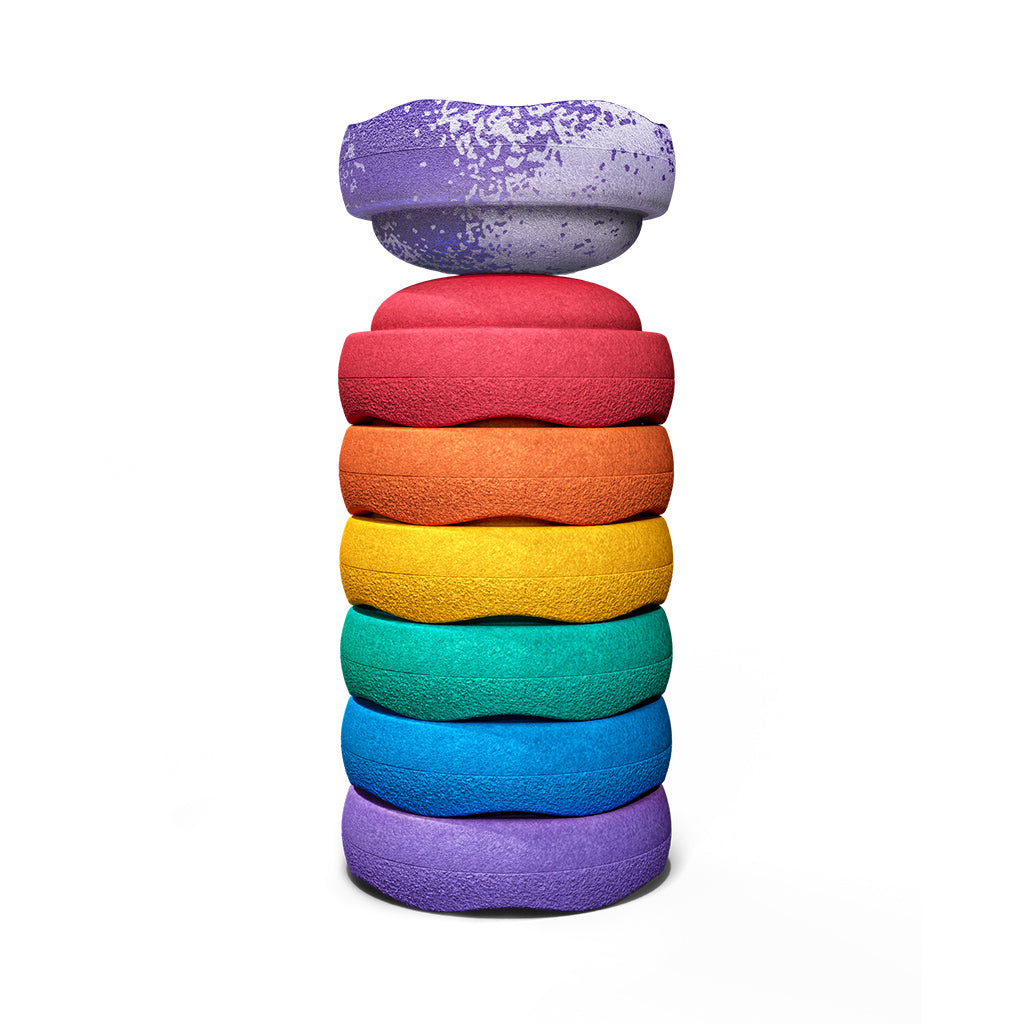 Stapelstein Special Edition Fusion Classic Rainbow is een mooie set stapelstenen in de classic regenboogkleuren. Bij de set van 6 stapelstenen krijg je een extra steen in violet/lichtviolet gratis.