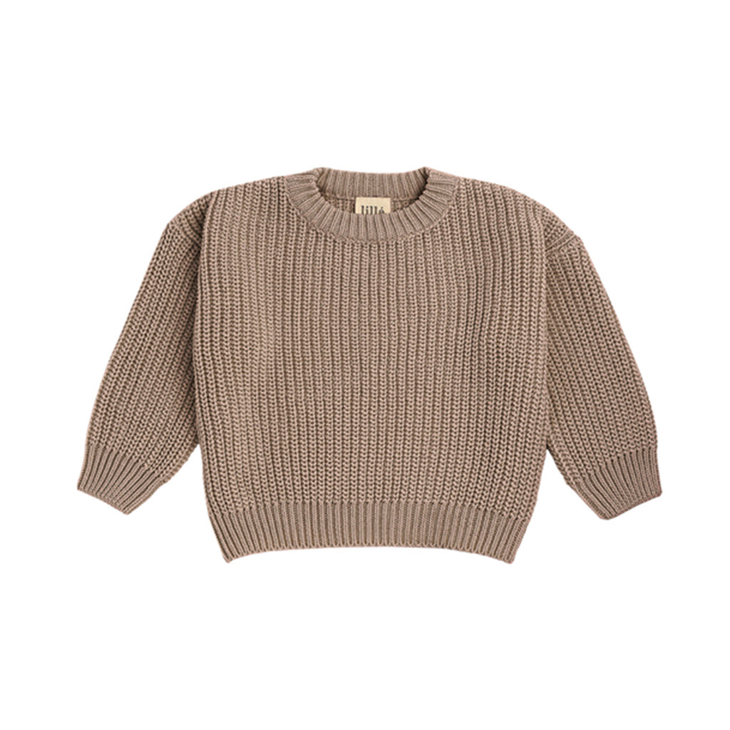 Chunky Knit Sweater - Dark Beige